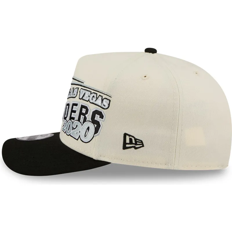 beige-och-svart-kurvad-keps-snapback-9fifty-a-frame-classic-las-vegas-raiders-nfl-fran-new-era