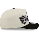 czapka-z-daszkiem-bezowo-czarna-snapback-9fifty-a-frame-classic-las-vegas-raiders-nfl-new-era