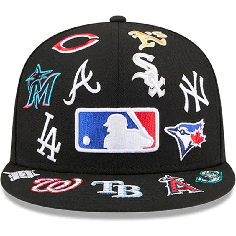 gorra-plana-negra-ajustada-59fifty-all-over-de-mlb-de-new-era