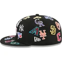 cappello-piatto-nero-aderente-59fifty-all-over-di-mlb-di-new-era