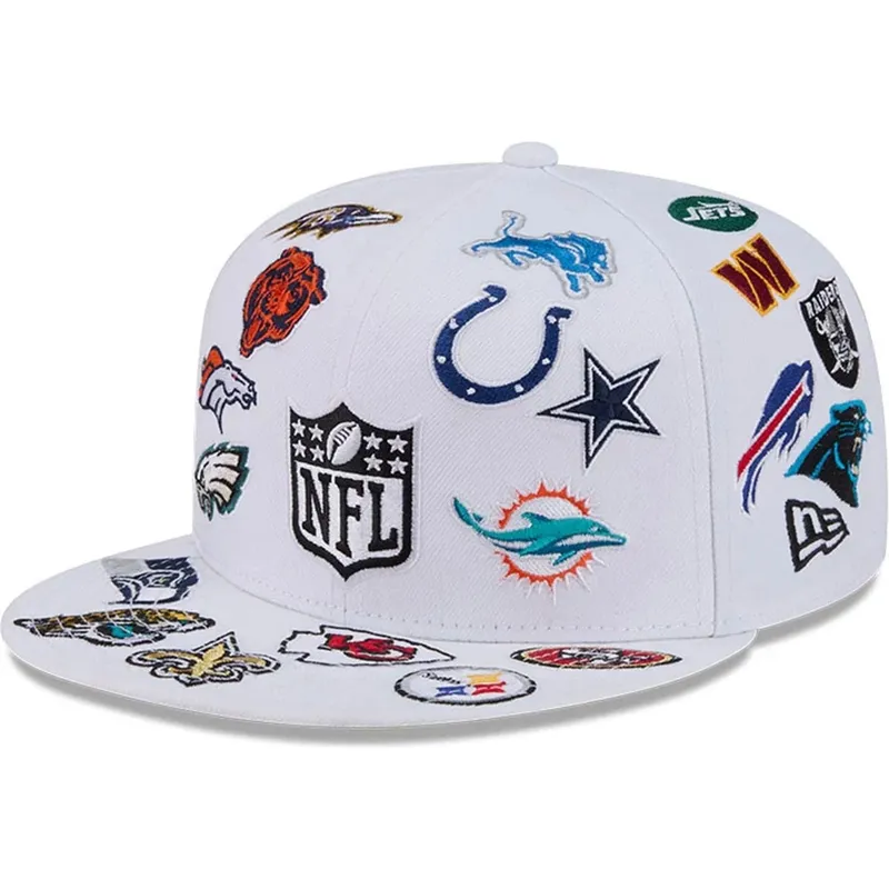 casquette-plate-blanche-ajustee-59fifty-all-over-nfl-new-era