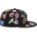 cappello-piatto-nero-aderente-59fifty-all-over-di-milb-di-new-era
