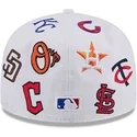 casquette-plate-blanche-ajustee-59fifty-all-over-mlb-new-era