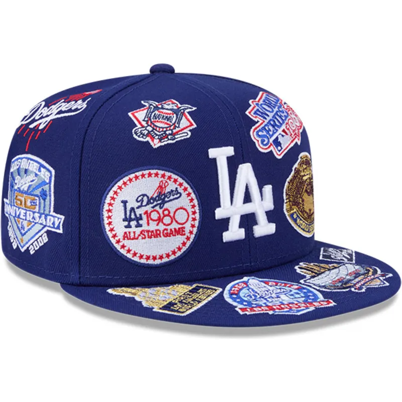 platt-bla-justerad-59fifty-all-over-logos-keps-fran-los-angeles-dodgers-mlb-av-new-era