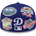 blaue-flache-verstellbare-59fifty-all-over-logos-kappe-der-los-angeles-dodgers-mlb-von-new-era