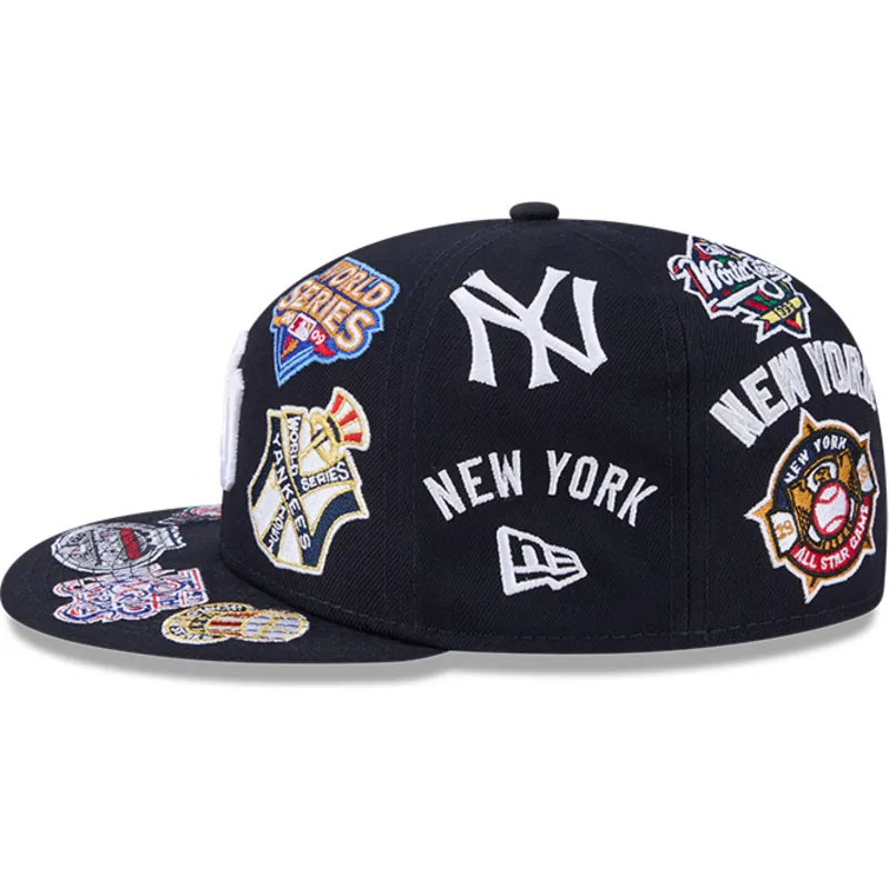 casquette-plate-bleue-marine-ajustee-59fifty-all-over-logos-new-york-yankees-mlb-new-era