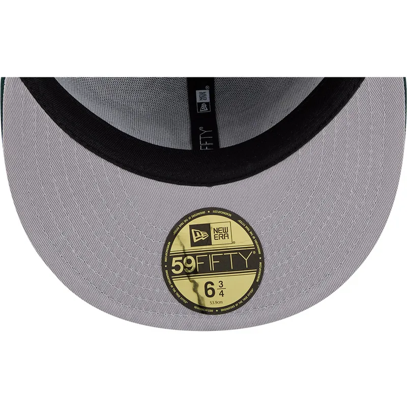 grune-enganliegende-59fifty-all-over-flat-cap-der-oakland-athletics-mlb-von-new-era