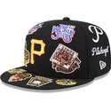 cappello-piatto-nero-aderente-59fifty-all-over-dei-pittsburgh-pirates-mlb-di-new-era