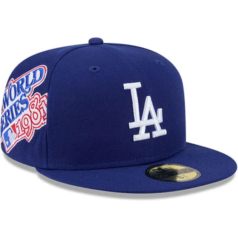casquette-plate-bleue-ajustee-59fifty-hidden-hit-los-angeles-dodgers-mlb-new-era