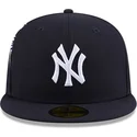 cappello-piatto-blu-marino-chiuso-59fifty-hidden-hit-dei-new-york-yankees-mlb-di-new-era