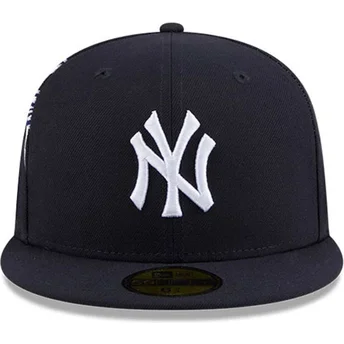 Gorra plana azul marino ajustada 59FIFTY Hidden Hit de New York Yankees MLB de New Era