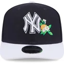 cappellino-curvo-blu-marino-snapback-9seventy-stretch-snap-flower-di-new-york-yankees-mlb-di-new-era