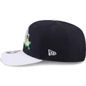 marineblaue-gebogene-snapback-kappe-9seventy-stretch-snap-flower-der-new-york-yankees-mlb-von-new-era