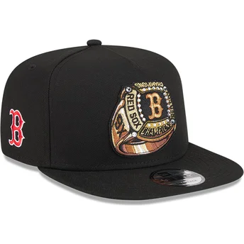 Șepci plată negru snapback 9FIFTY A Frame Ring de Boston Red Sox MLB de New Era