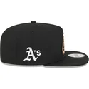 schwarze-flache-snapback-kappe-9fifty-a-frame-ring-der-oakland-athletics-mlb-von-new-era
