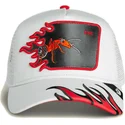 epci-curbata-alb-snapback-fire-flames-the-farm-de-goorin-bros