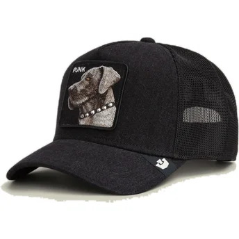 Gorra trucker negra perro Punk Dawg That Dawg In Me The Farm de Goorin Bros.