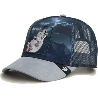 Flerfärgad trucker-keps varg Lone Wolf In The Element The...