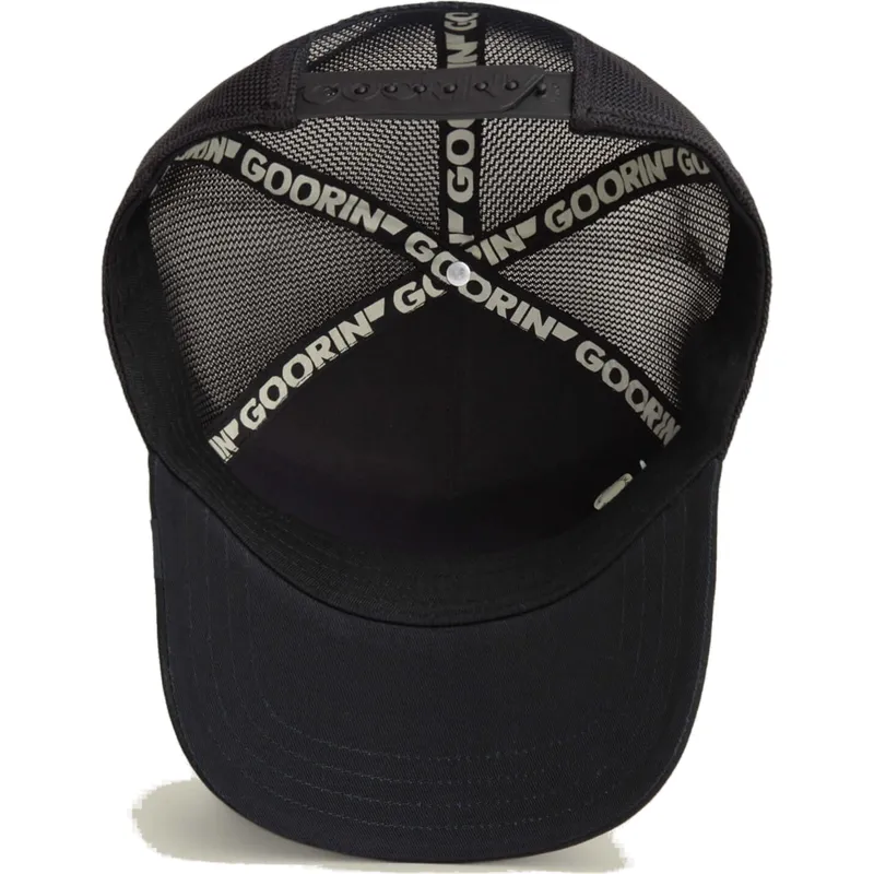 cappellino-trucker-nero-cane-doberman-black-out-doberman-metallic-the-farm-di-goorin-bros