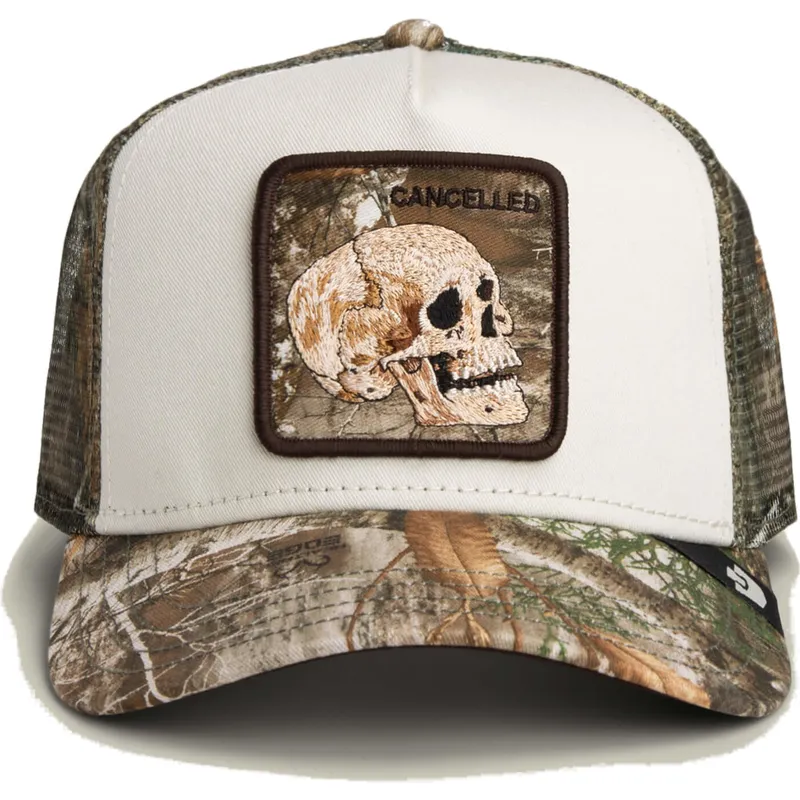 epci-curbata-camionagiu-camuflaj-snapback-calavera-realtree-edge-cancelled-skull-the-farm-the-farm-de-goorin-bros
