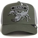 czapka-trucker-zielona-skorpion-classic-rocker-deadly-the-farm-od-goorin-bros