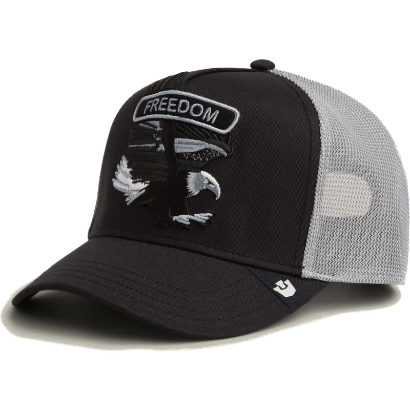 svart-trucker-keps-orn-classic-rocker-freedom-the-farm-fran-goorin-bros