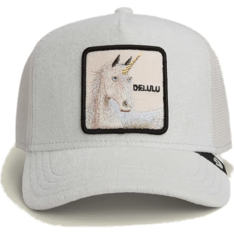 trucker-cap-grau-einhorn-delulu-terry-cloth-the-farm-von-goorin-bros