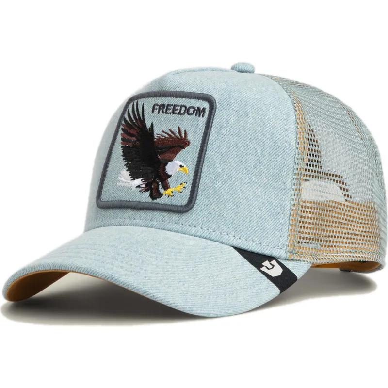 epci-curbata-albastru-snapback-denim-eagle-the-farm-de-goorin-bros