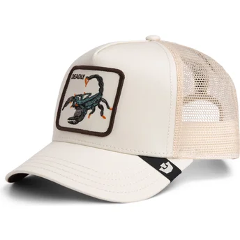 Cappellino trucker beige scorpione Deadly Scorpion The Farm di Goorin Bros.