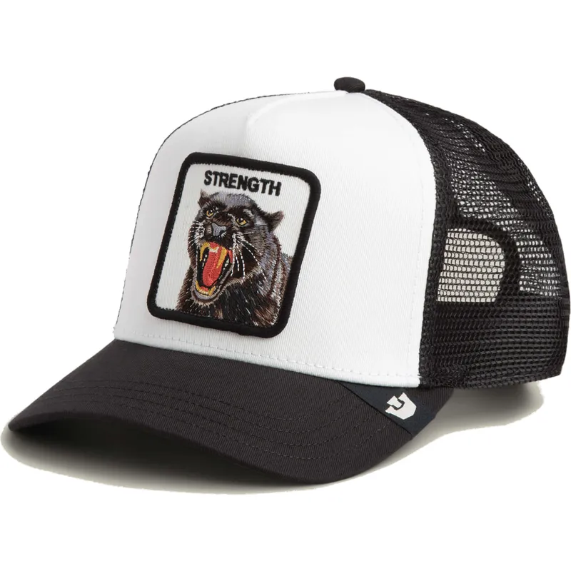 casquette-trucker-blanche-et-noire-panthere-strength-panther-the-farm-goorin-bros