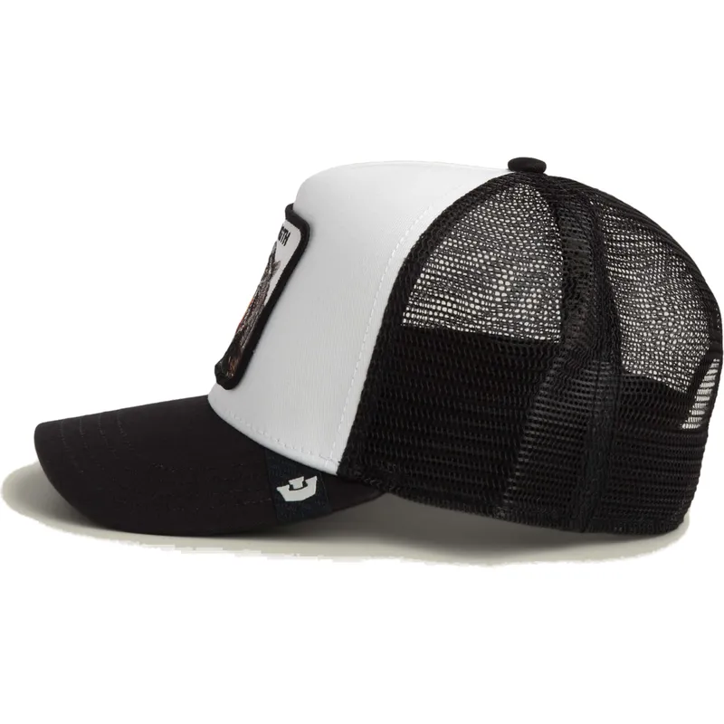 cappellino-trucker-bianco-e-nero-pantera-strength-panther-the-farm-di-goorin-bros