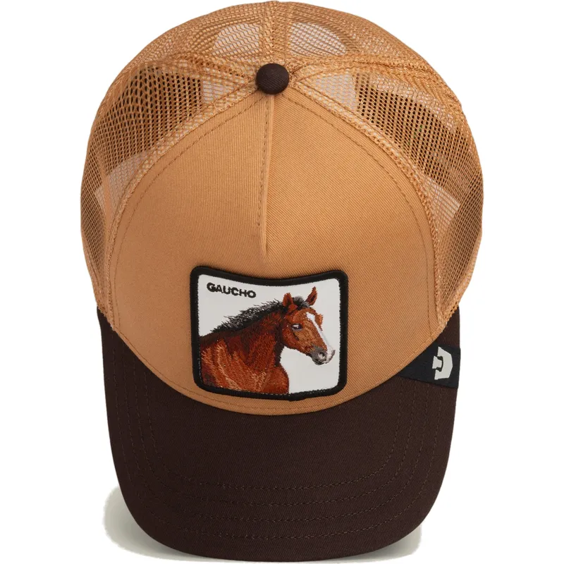 casquette-trucker-marron-cheval-gaucho-the-farm-goorin-bros