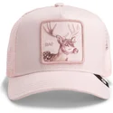 casquette-trucker-rose-cerf-bae-monochrome-the-farm-goorin-bros