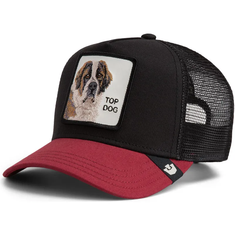 cappellino-trucker-nero-e-rosso-cane-crush-top-dog-the-farm-di-goorin-bros