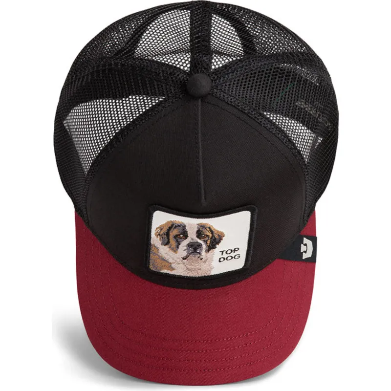 cappellino-trucker-nero-e-rosso-cane-crush-top-dog-the-farm-di-goorin-bros
