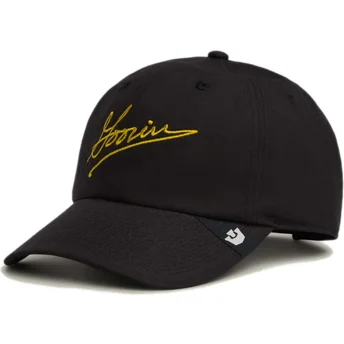 Cappellino visiera curva nero regolabile Script Papa di Goorin Bros.