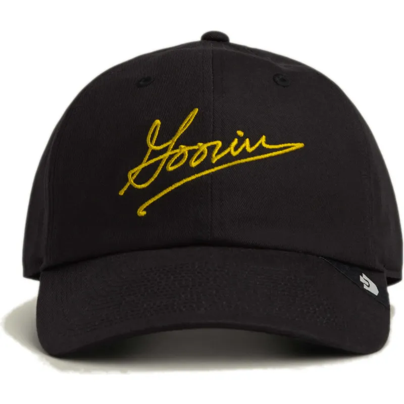 casquette-courbee-noire-ajustable-script-papa-goorin-bros