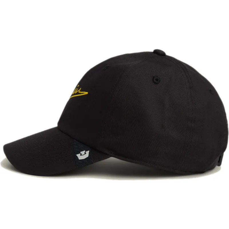gorra-curva-negra-ajustable-script-papa-de-goorin-bros