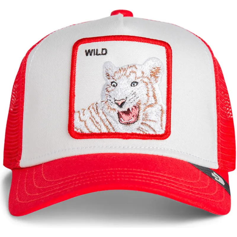 trucker-cap-weiss-und-rot-fur-jungen-tiger-rush-wild-the-farm-von-goorin-bros