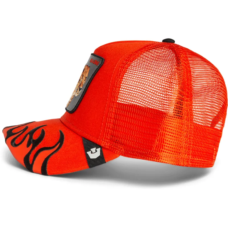 epci-curbata-camionagiu-portocaliu-snapback-guepardo-blazing-flames-the-farm-the-farm-de-goorin-bros