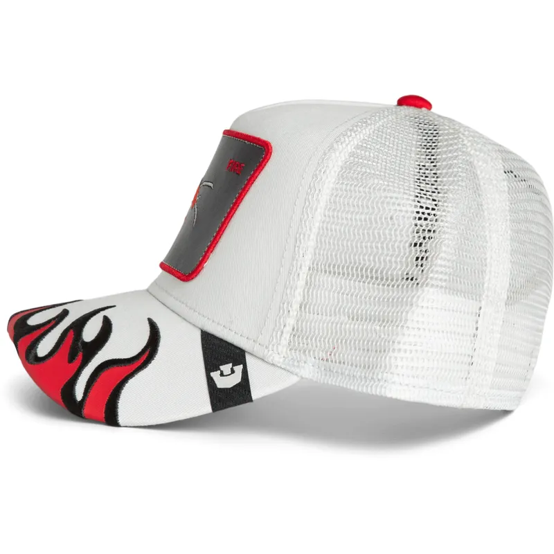 epci-curbata-alb-snapback-fire-flames-the-farm-de-goorin-bros