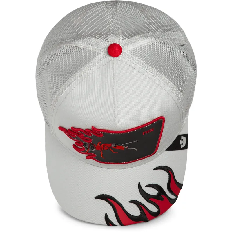 epci-curbata-alb-snapback-fire-flames-the-farm-de-goorin-bros