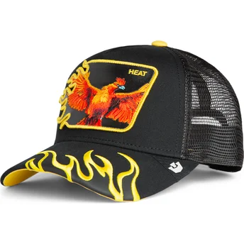 Casquette trucker noire phénix Heat Flames The Farm Goorin Bros.
