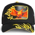 epci-curbata-negru-snapback-heat-flames-the-farm-de-goorin-bros