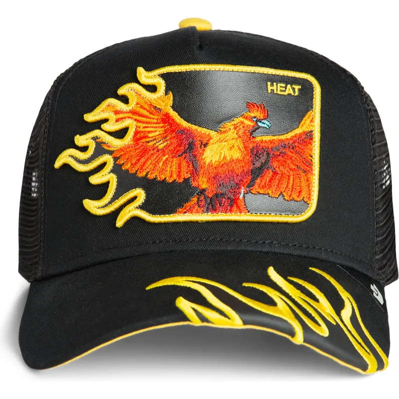 cappellino-trucker-nero-fenix-heat-flames-the-farm-di-goorin-bros