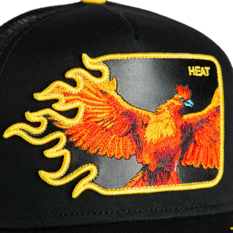 epci-curbata-negru-snapback-heat-flames-the-farm-de-goorin-bros