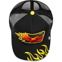 epci-curbata-negru-snapback-heat-flames-the-farm-de-goorin-bros