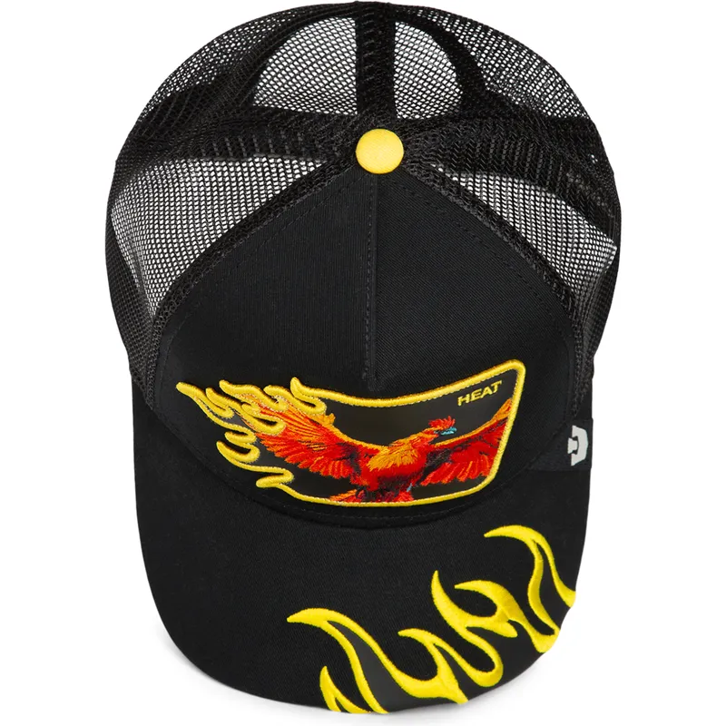 epci-curbata-negru-snapback-heat-flames-the-farm-de-goorin-bros