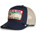 cappellino-trucker-blu-marino-maiale-livin-the-dream-greener-grass-the-farm-di-goorin-bros