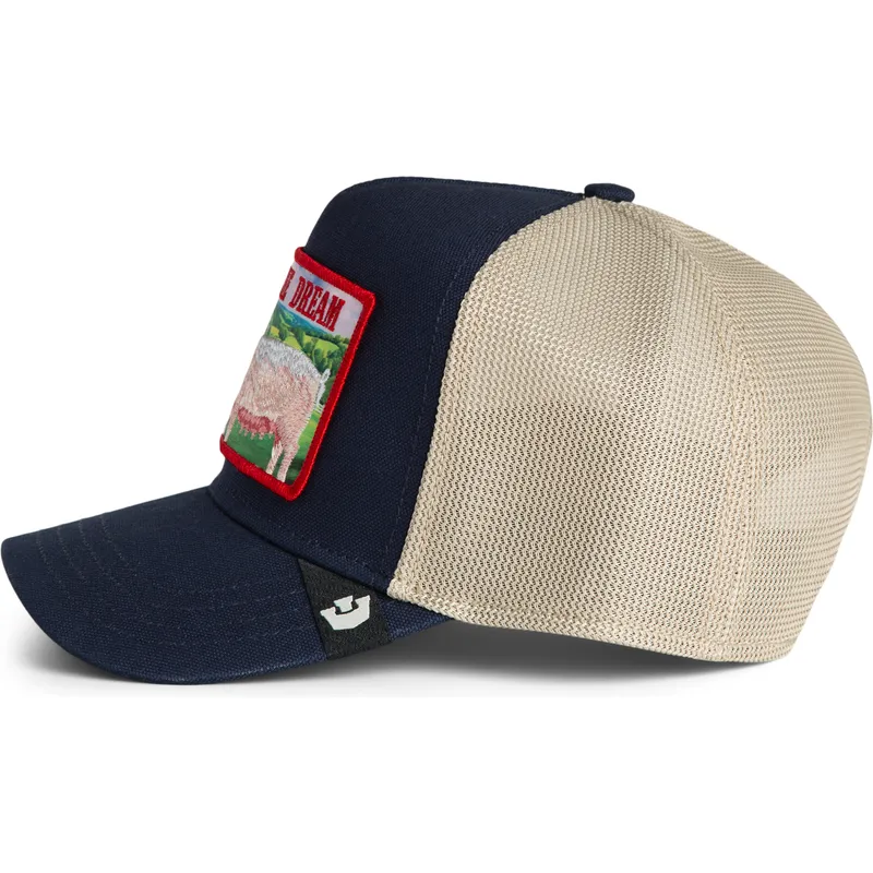 epci-curbata-bleumarin-snapback-livin-the-dream-greener-grass-the-farm-de-goorin-bros
